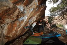 Bouldering in Hueco Tanks on 03/15/2020 with Blue Lizard Climbing and Yoga

Filename: SRM_20200315_1444380.jpg
Aperture: f/8.0
Shutter Speed: 1/250
Body: Canon EOS-1D Mark II
Lens: Canon EF 16-35mm f/2.8 L