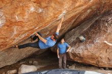 Bouldering in Hueco Tanks on 03/15/2020 with Blue Lizard Climbing and Yoga

Filename: SRM_20200315_1452490.jpg
Aperture: f/5.6
Shutter Speed: 1/250
Body: Canon EOS-1D Mark II
Lens: Canon EF 16-35mm f/2.8 L