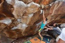 Bouldering in Hueco Tanks on 03/15/2020 with Blue Lizard Climbing and Yoga

Filename: SRM_20200315_1520550.jpg
Aperture: f/3.5
Shutter Speed: 1/250
Body: Canon EOS-1D Mark II
Lens: Canon EF 16-35mm f/2.8 L