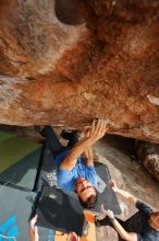 Bouldering in Hueco Tanks on 03/15/2020 with Blue Lizard Climbing and Yoga

Filename: SRM_20200315_1601190.jpg
Aperture: f/5.6
Shutter Speed: 1/250
Body: Canon EOS-1D Mark II
Lens: Canon EF 16-35mm f/2.8 L