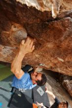 Bouldering in Hueco Tanks on 03/15/2020 with Blue Lizard Climbing and Yoga

Filename: SRM_20200315_1601231.jpg
Aperture: f/5.0
Shutter Speed: 1/250
Body: Canon EOS-1D Mark II
Lens: Canon EF 16-35mm f/2.8 L