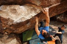 Bouldering in Hueco Tanks on 03/15/2020 with Blue Lizard Climbing and Yoga

Filename: SRM_20200315_1601280.jpg
Aperture: f/7.1
Shutter Speed: 1/250
Body: Canon EOS-1D Mark II
Lens: Canon EF 16-35mm f/2.8 L