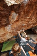 Bouldering in Hueco Tanks on 03/15/2020 with Blue Lizard Climbing and Yoga

Filename: SRM_20200315_1606100.jpg
Aperture: f/6.3
Shutter Speed: 1/250
Body: Canon EOS-1D Mark II
Lens: Canon EF 16-35mm f/2.8 L