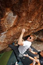 Bouldering in Hueco Tanks on 03/15/2020 with Blue Lizard Climbing and Yoga

Filename: SRM_20200315_1606260.jpg
Aperture: f/7.1
Shutter Speed: 1/250
Body: Canon EOS-1D Mark II
Lens: Canon EF 16-35mm f/2.8 L