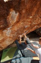 Bouldering in Hueco Tanks on 03/15/2020 with Blue Lizard Climbing and Yoga

Filename: SRM_20200315_1608160.jpg
Aperture: f/7.1
Shutter Speed: 1/250
Body: Canon EOS-1D Mark II
Lens: Canon EF 16-35mm f/2.8 L