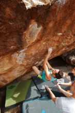 Bouldering in Hueco Tanks on 03/15/2020 with Blue Lizard Climbing and Yoga

Filename: SRM_20200315_1610310.jpg
Aperture: f/8.0
Shutter Speed: 1/250
Body: Canon EOS-1D Mark II
Lens: Canon EF 16-35mm f/2.8 L