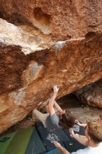 Bouldering in Hueco Tanks on 03/15/2020 with Blue Lizard Climbing and Yoga

Filename: SRM_20200315_1617590.jpg
Aperture: f/5.0
Shutter Speed: 1/250
Body: Canon EOS-1D Mark II
Lens: Canon EF 16-35mm f/2.8 L