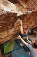 Bouldering in Hueco Tanks on 03/15/2020 with Blue Lizard Climbing and Yoga

Filename: SRM_20200315_1619570.jpg
Aperture: f/5.0
Shutter Speed: 1/250
Body: Canon EOS-1D Mark II
Lens: Canon EF 16-35mm f/2.8 L