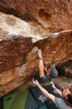 Bouldering in Hueco Tanks on 03/15/2020 with Blue Lizard Climbing and Yoga

Filename: SRM_20200315_1619590.jpg
Aperture: f/5.6
Shutter Speed: 1/250
Body: Canon EOS-1D Mark II
Lens: Canon EF 16-35mm f/2.8 L