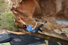 Bouldering in Hueco Tanks on 03/15/2020 with Blue Lizard Climbing and Yoga

Filename: SRM_20200315_1704430.jpg
Aperture: f/7.1
Shutter Speed: 1/250
Body: Canon EOS-1D Mark II
Lens: Canon EF 16-35mm f/2.8 L