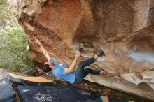 Bouldering in Hueco Tanks on 03/15/2020 with Blue Lizard Climbing and Yoga

Filename: SRM_20200315_1709540.jpg
Aperture: f/6.3
Shutter Speed: 1/250
Body: Canon EOS-1D Mark II
Lens: Canon EF 16-35mm f/2.8 L