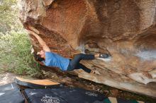 Bouldering in Hueco Tanks on 03/15/2020 with Blue Lizard Climbing and Yoga

Filename: SRM_20200315_1709570.jpg
Aperture: f/5.6
Shutter Speed: 1/250
Body: Canon EOS-1D Mark II
Lens: Canon EF 16-35mm f/2.8 L