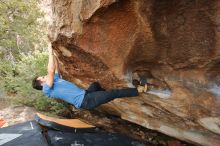 Bouldering in Hueco Tanks on 03/15/2020 with Blue Lizard Climbing and Yoga

Filename: SRM_20200315_1710000.jpg
Aperture: f/7.1
Shutter Speed: 1/250
Body: Canon EOS-1D Mark II
Lens: Canon EF 16-35mm f/2.8 L