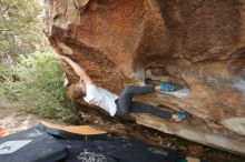 Bouldering in Hueco Tanks on 03/15/2020 with Blue Lizard Climbing and Yoga

Filename: SRM_20200315_1711160.jpg
Aperture: f/6.3
Shutter Speed: 1/250
Body: Canon EOS-1D Mark II
Lens: Canon EF 16-35mm f/2.8 L