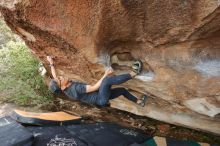 Bouldering in Hueco Tanks on 03/15/2020 with Blue Lizard Climbing and Yoga

Filename: SRM_20200315_1712110.jpg
Aperture: f/5.6
Shutter Speed: 1/250
Body: Canon EOS-1D Mark II
Lens: Canon EF 16-35mm f/2.8 L