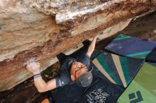 Bouldering in Hueco Tanks on 03/15/2020 with Blue Lizard Climbing and Yoga

Filename: SRM_20200315_1718200.jpg
Aperture: f/5.6
Shutter Speed: 1/250
Body: Canon EOS-1D Mark II
Lens: Canon EF 16-35mm f/2.8 L