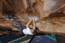 Bouldering in Hueco Tanks on 03/15/2020 with Blue Lizard Climbing and Yoga

Filename: SRM_20200315_1719370.jpg
Aperture: f/6.3
Shutter Speed: 1/250
Body: Canon EOS-1D Mark II
Lens: Canon EF 16-35mm f/2.8 L