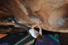 Bouldering in Hueco Tanks on 03/15/2020 with Blue Lizard Climbing and Yoga

Filename: SRM_20200315_1719440.jpg
Aperture: f/6.3
Shutter Speed: 1/250
Body: Canon EOS-1D Mark II
Lens: Canon EF 16-35mm f/2.8 L