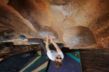 Bouldering in Hueco Tanks on 03/15/2020 with Blue Lizard Climbing and Yoga

Filename: SRM_20200315_1719500.jpg
Aperture: f/6.3
Shutter Speed: 1/250
Body: Canon EOS-1D Mark II
Lens: Canon EF 16-35mm f/2.8 L