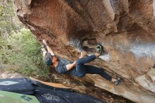 Bouldering in Hueco Tanks on 03/15/2020 with Blue Lizard Climbing and Yoga

Filename: SRM_20200315_1725260.jpg
Aperture: f/5.0
Shutter Speed: 1/250
Body: Canon EOS-1D Mark II
Lens: Canon EF 16-35mm f/2.8 L