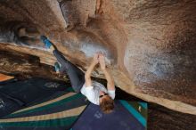 Bouldering in Hueco Tanks on 03/15/2020 with Blue Lizard Climbing and Yoga

Filename: SRM_20200315_1726030.jpg
Aperture: f/6.3
Shutter Speed: 1/250
Body: Canon EOS-1D Mark II
Lens: Canon EF 16-35mm f/2.8 L