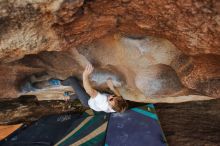 Bouldering in Hueco Tanks on 03/15/2020 with Blue Lizard Climbing and Yoga

Filename: SRM_20200315_1729220.jpg
Aperture: f/5.6
Shutter Speed: 1/250
Body: Canon EOS-1D Mark II
Lens: Canon EF 16-35mm f/2.8 L