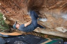 Bouldering in Hueco Tanks on 03/15/2020 with Blue Lizard Climbing and Yoga

Filename: SRM_20200315_1731230.jpg
Aperture: f/5.0
Shutter Speed: 1/250
Body: Canon EOS-1D Mark II
Lens: Canon EF 16-35mm f/2.8 L