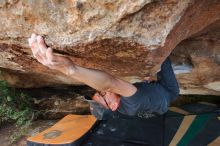 Bouldering in Hueco Tanks on 03/15/2020 with Blue Lizard Climbing and Yoga

Filename: SRM_20200315_1731490.jpg
Aperture: f/6.3
Shutter Speed: 1/250
Body: Canon EOS-1D Mark II
Lens: Canon EF 16-35mm f/2.8 L