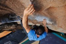 Bouldering in Hueco Tanks on 03/15/2020 with Blue Lizard Climbing and Yoga

Filename: SRM_20200315_1734131.jpg
Aperture: f/4.0
Shutter Speed: 1/320
Body: Canon EOS-1D Mark II
Lens: Canon EF 16-35mm f/2.8 L