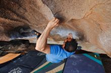 Bouldering in Hueco Tanks on 03/15/2020 with Blue Lizard Climbing and Yoga

Filename: SRM_20200315_1734160.jpg
Aperture: f/4.0
Shutter Speed: 1/320
Body: Canon EOS-1D Mark II
Lens: Canon EF 16-35mm f/2.8 L