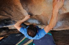 Bouldering in Hueco Tanks on 03/15/2020 with Blue Lizard Climbing and Yoga

Filename: SRM_20200315_1734180.jpg
Aperture: f/4.5
Shutter Speed: 1/320
Body: Canon EOS-1D Mark II
Lens: Canon EF 16-35mm f/2.8 L