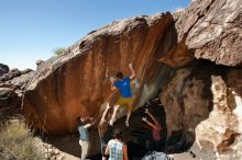 Bouldering in Hueco Tanks on 03/16/2020 with Blue Lizard Climbing and Yoga

Filename: SRM_20200316_1527120.jpg
Aperture: f/8.0
Shutter Speed: 1/250
Body: Canon EOS-1D Mark II
Lens: Canon EF 16-35mm f/2.8 L