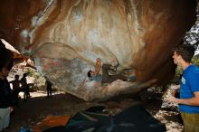 Bouldering in Hueco Tanks on 03/16/2020 with Blue Lizard Climbing and Yoga

Filename: SRM_20200316_1634340.jpg
Aperture: f/8.0
Shutter Speed: 1/250
Body: Canon EOS-1D Mark II
Lens: Canon EF 16-35mm f/2.8 L