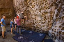 Bouldering in Hueco Tanks on 10/19/2021 with Blue Lizard Climbing and Yoga

Filename: SRM_20211019_1141010.jpg
Aperture: f/4.0
Shutter Speed: 1/125
Body: Canon EOS-1D Mark II
Lens: Canon EF 16-35mm f/2.8 L