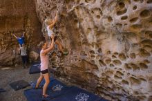 Bouldering in Hueco Tanks on 10/19/2021 with Blue Lizard Climbing and Yoga

Filename: SRM_20211019_1141520.jpg
Aperture: f/4.0
Shutter Speed: 1/125
Body: Canon EOS-1D Mark II
Lens: Canon EF 16-35mm f/2.8 L