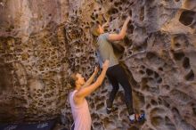 Bouldering in Hueco Tanks on 10/19/2021 with Blue Lizard Climbing and Yoga

Filename: SRM_20211019_1210340.jpg
Aperture: f/5.6
Shutter Speed: 1/125
Body: Canon EOS-1D Mark II
Lens: Canon EF 16-35mm f/2.8 L