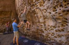 Bouldering in Hueco Tanks on 10/19/2021 with Blue Lizard Climbing and Yoga

Filename: SRM_20211019_1210440.jpg
Aperture: f/5.6
Shutter Speed: 1/80
Body: Canon EOS-1D Mark II
Lens: Canon EF 16-35mm f/2.8 L