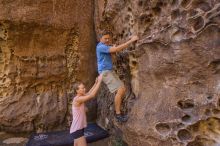 Bouldering in Hueco Tanks on 10/19/2021 with Blue Lizard Climbing and Yoga

Filename: SRM_20211019_1213250.jpg
Aperture: f/4.0
Shutter Speed: 1/100
Body: Canon EOS-1D Mark II
Lens: Canon EF 16-35mm f/2.8 L