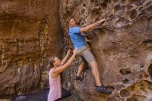 Bouldering in Hueco Tanks on 10/19/2021 with Blue Lizard Climbing and Yoga

Filename: SRM_20211019_1213300.jpg
Aperture: f/4.0
Shutter Speed: 1/125
Body: Canon EOS-1D Mark II
Lens: Canon EF 16-35mm f/2.8 L