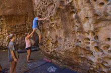 Bouldering in Hueco Tanks on 10/19/2021 with Blue Lizard Climbing and Yoga

Filename: SRM_20211019_1213440.jpg
Aperture: f/4.0
Shutter Speed: 1/125
Body: Canon EOS-1D Mark II
Lens: Canon EF 16-35mm f/2.8 L