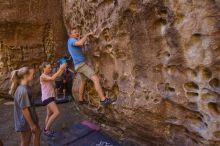 Bouldering in Hueco Tanks on 10/19/2021 with Blue Lizard Climbing and Yoga

Filename: SRM_20211019_1214460.jpg
Aperture: f/4.0
Shutter Speed: 1/125
Body: Canon EOS-1D Mark II
Lens: Canon EF 16-35mm f/2.8 L