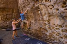 Bouldering in Hueco Tanks on 10/19/2021 with Blue Lizard Climbing and Yoga

Filename: SRM_20211019_1215120.jpg
Aperture: f/4.0
Shutter Speed: 1/125
Body: Canon EOS-1D Mark II
Lens: Canon EF 16-35mm f/2.8 L