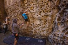 Bouldering in Hueco Tanks on 10/19/2021 with Blue Lizard Climbing and Yoga

Filename: SRM_20211019_1217150.jpg
Aperture: f/5.6
Shutter Speed: 1/80
Body: Canon EOS-1D Mark II
Lens: Canon EF 16-35mm f/2.8 L