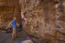 Bouldering in Hueco Tanks on 10/19/2021 with Blue Lizard Climbing and Yoga

Filename: SRM_20211019_1218010.jpg
Aperture: f/5.6
Shutter Speed: 1/60
Body: Canon EOS-1D Mark II
Lens: Canon EF 16-35mm f/2.8 L