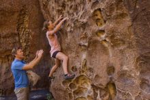 Bouldering in Hueco Tanks on 10/19/2021 with Blue Lizard Climbing and Yoga

Filename: SRM_20211019_1218030.jpg
Aperture: f/5.6
Shutter Speed: 1/80
Body: Canon EOS-1D Mark II
Lens: Canon EF 16-35mm f/2.8 L