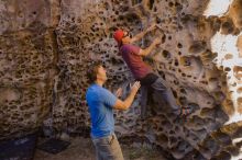 Bouldering in Hueco Tanks on 10/19/2021 with Blue Lizard Climbing and Yoga

Filename: SRM_20211019_1224460.jpg
Aperture: f/4.0
Shutter Speed: 1/250
Body: Canon EOS-1D Mark II
Lens: Canon EF 16-35mm f/2.8 L