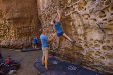 Bouldering in Hueco Tanks on 10/19/2021 with Blue Lizard Climbing and Yoga

Filename: SRM_20211019_1231050.jpg
Aperture: f/4.0
Shutter Speed: 1/100
Body: Canon EOS-1D Mark II
Lens: Canon EF 16-35mm f/2.8 L