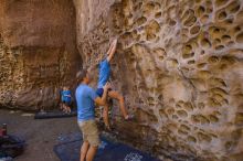 Bouldering in Hueco Tanks on 10/19/2021 with Blue Lizard Climbing and Yoga

Filename: SRM_20211019_1231120.jpg
Aperture: f/4.0
Shutter Speed: 1/125
Body: Canon EOS-1D Mark II
Lens: Canon EF 16-35mm f/2.8 L