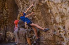 Bouldering in Hueco Tanks on 10/19/2021 with Blue Lizard Climbing and Yoga

Filename: SRM_20211019_1253440.jpg
Aperture: f/2.8
Shutter Speed: 1/160
Body: Canon EOS-1D Mark II
Lens: Canon EF 50mm f/1.8 II