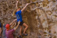 Bouldering in Hueco Tanks on 10/19/2021 with Blue Lizard Climbing and Yoga

Filename: SRM_20211019_1254500.jpg
Aperture: f/2.8
Shutter Speed: 1/200
Body: Canon EOS-1D Mark II
Lens: Canon EF 50mm f/1.8 II